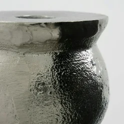 Classic Candle Holder, Antique Silver,