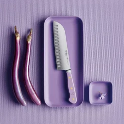 Classic Colour Santoku Knife 17 cm, Pink Himalayan Salt