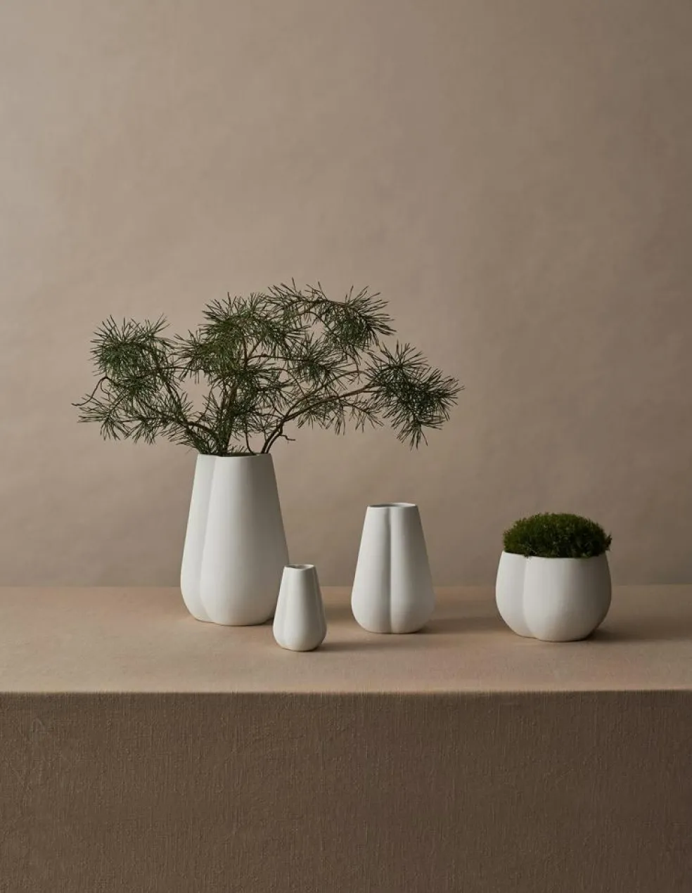 Clover Vase 18cm, White