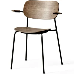 Co Dining Chair Black Steel w. Armrest