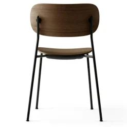 Co Dining Chair, Dark Stained Oak / Black Steel