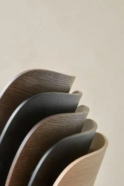 Co Dining Chair, Dark Stained Oak / Black Steel