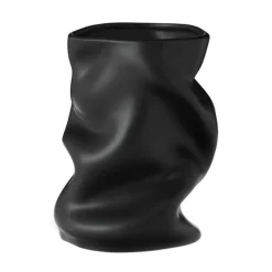 Collapse Vase 20 cm, Black