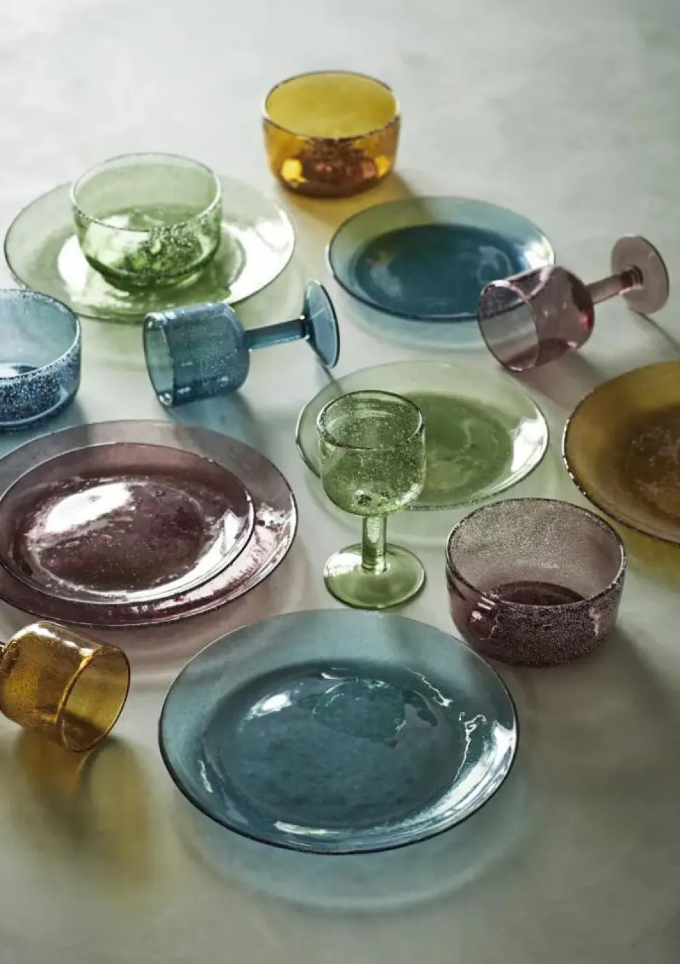 Coloured Wine Glass, Lilac