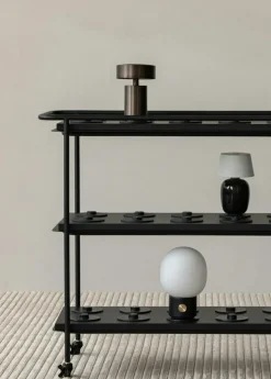 Column Table Lamp Portable Ø12 cm, Aluminium