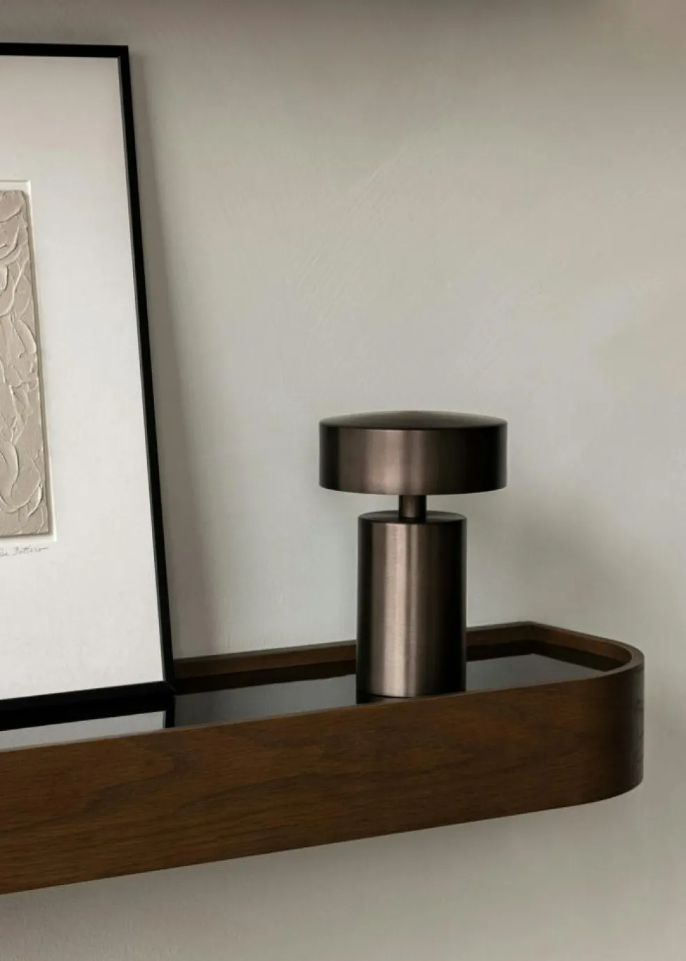 Column Table Lamp Portable Ø12 cm, Aluminium