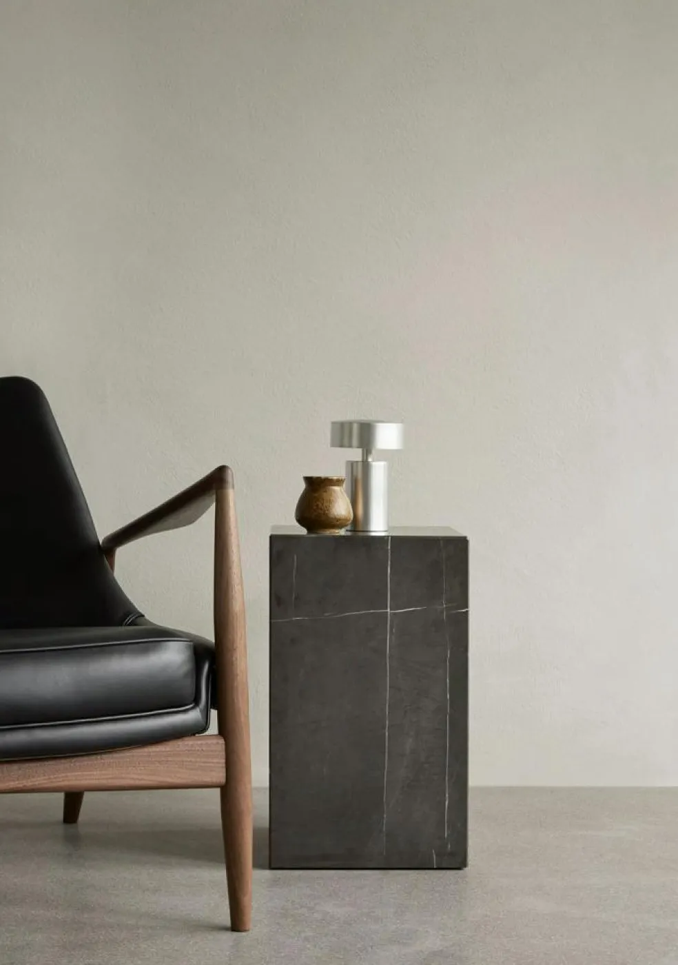 Column Table Lamp Portable Ø12 cm, Aluminium