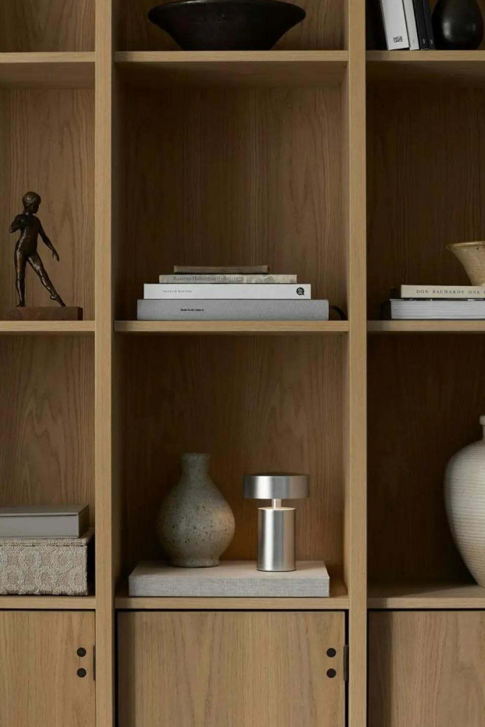 Column Table Lamp Portable Ø12 cm, Aluminium