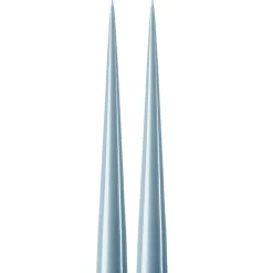 Cone Candles Lacquered 37 cm 2-pack, Eucalytus