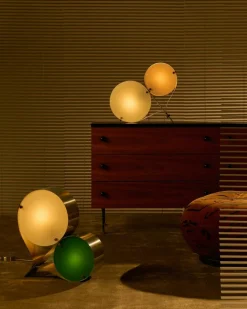 Coppia Table Lamp, Ivory / Clover