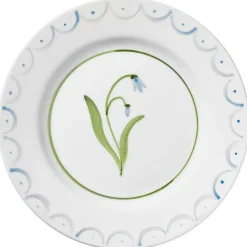 Cottage Flower Side Plate 22 cm, Blue