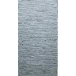 Cotton Rug Light Grey, 75x200 cm
