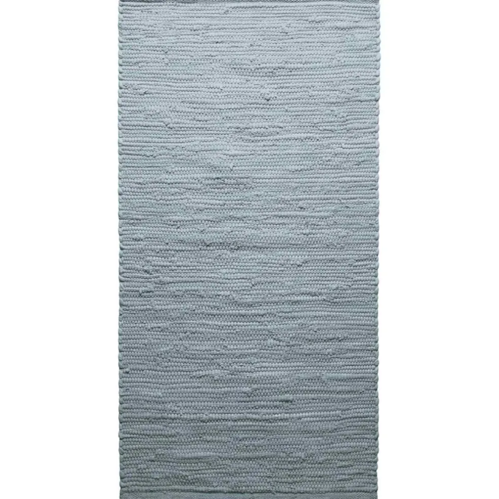 Cotton Rug Light Grey, 75x200 cm