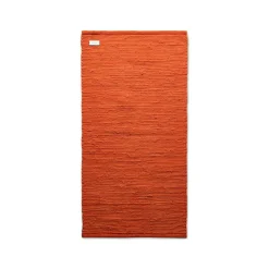 Cotton Rug Solar Orange, 75x200 cm