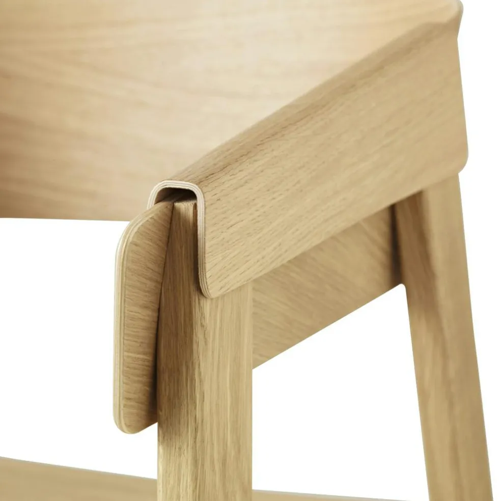 Cover Armchair, Dark stained oak