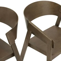 Cover Armchair, Dark stained oak