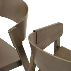 Cover Armchair, Dark stained oak