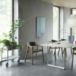 Cover Armchair, Dark stained oak