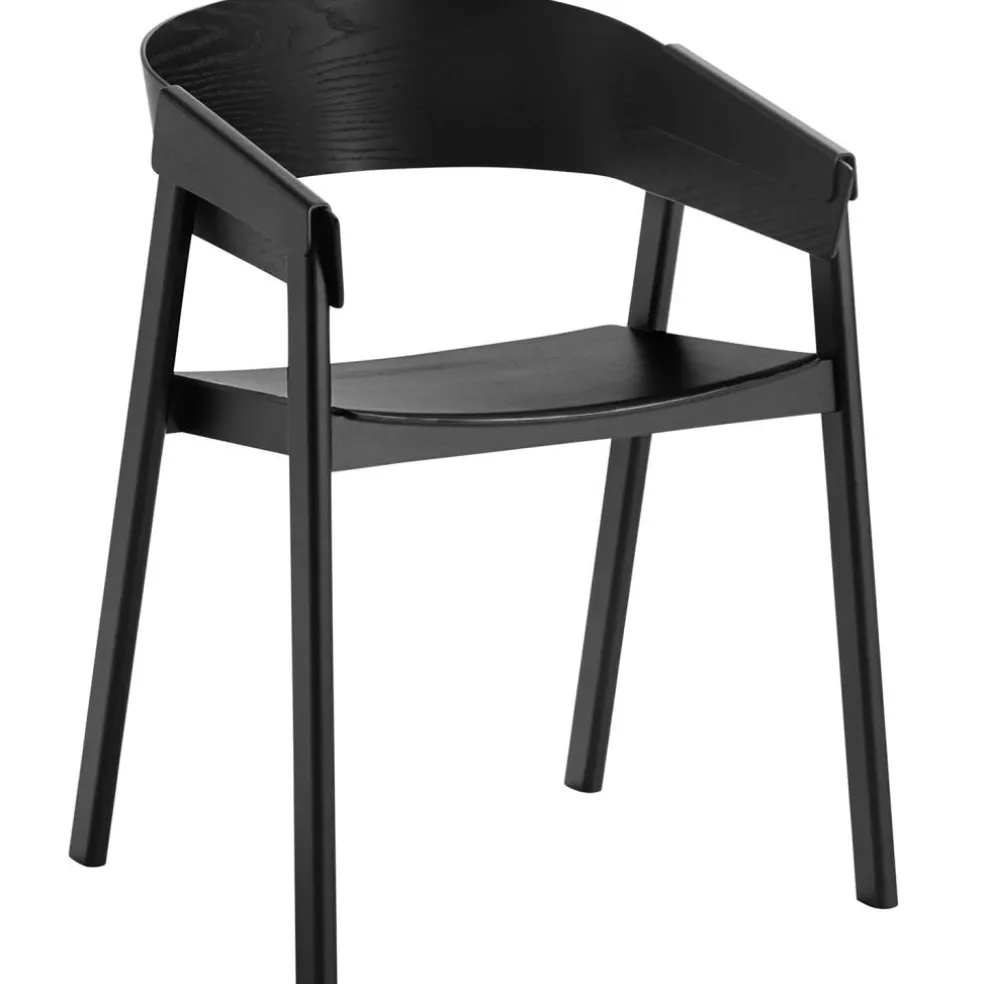 Cover Armchair, Dark stained oak