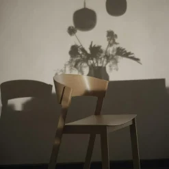 Cover Bar Chair With Backrest 75 cm, Oak / Cognac Leather