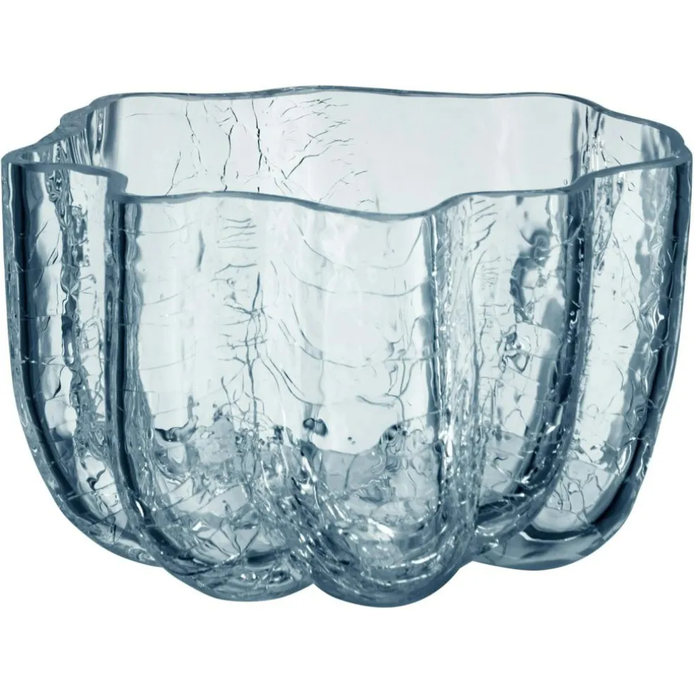 Crackle Candle Holder 58 mm, Clear