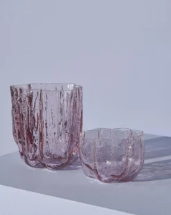 Crackle Candle Holder 58 mm, Clear