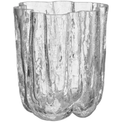Crackle Vase 121 mm, Clear