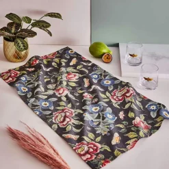 Creatures of Curiosity Tea Towel, Black