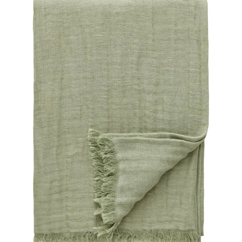 Crinkle Blanket 130x170 cm, Light Brown