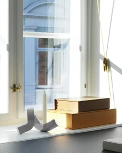 Crooked One Candlestick, Bronze