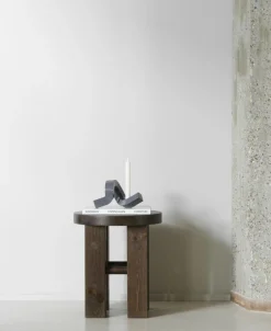 Crooked One Candlestick, Bronze