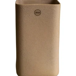 Cube Pot Large H25 cm, Shiny Mole