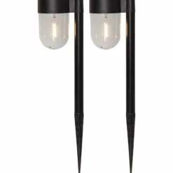 Cupola Bollard Solar Cell, Black