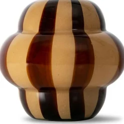 Curlie Vase, Beige / Brown