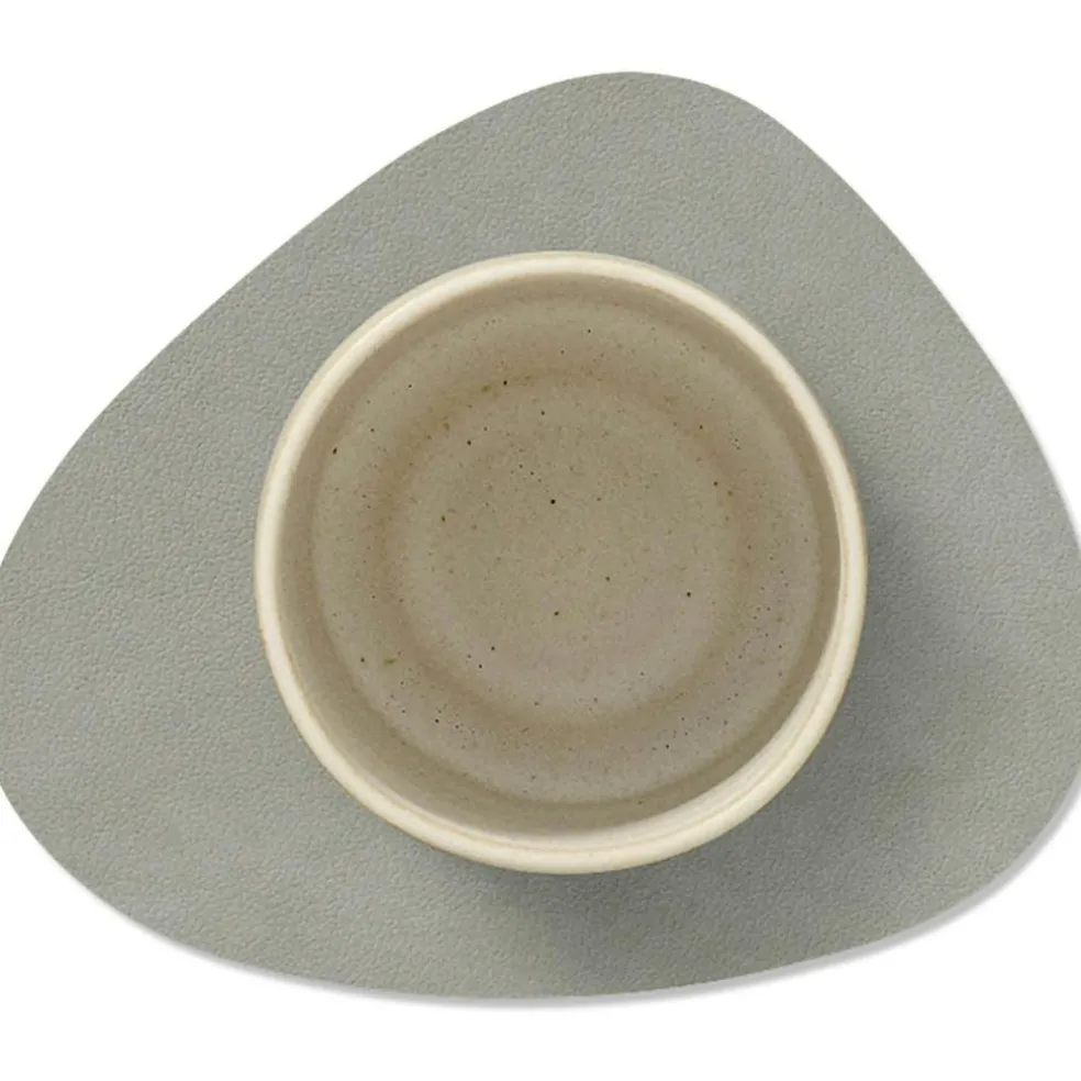 Curve Double Glass Mat, 11x13 cm, Brown/ Sand