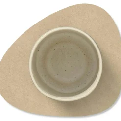 Curve Glass Coaster Nupo 11x13 cm, Light Grey