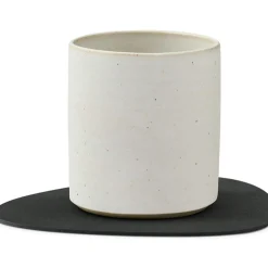 Curve Glass Coaster Nupo 11x13 cm, Light Grey