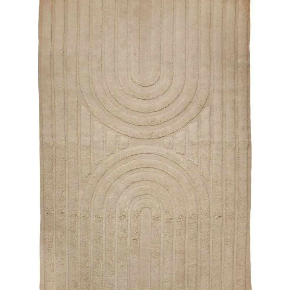 Curve Rug 170x230 cm, Natural Beige