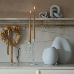 Curved Candle Holder 85 cm, Sand