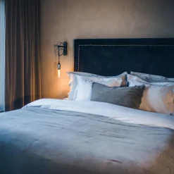 Cushion Cover Velvet / Linen 50x50 cm, Stone Greige