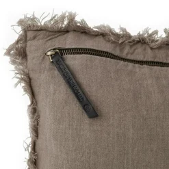 Cushion Cover Velvet / Linen 50x50 cm, Stone Greige