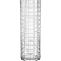 Cut In Number Vase Checked, 33 cm