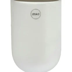 Cut Wall Pot Medium, White