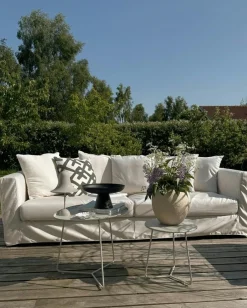 Dadra Cushion 50x50 cm, Blue / Off White