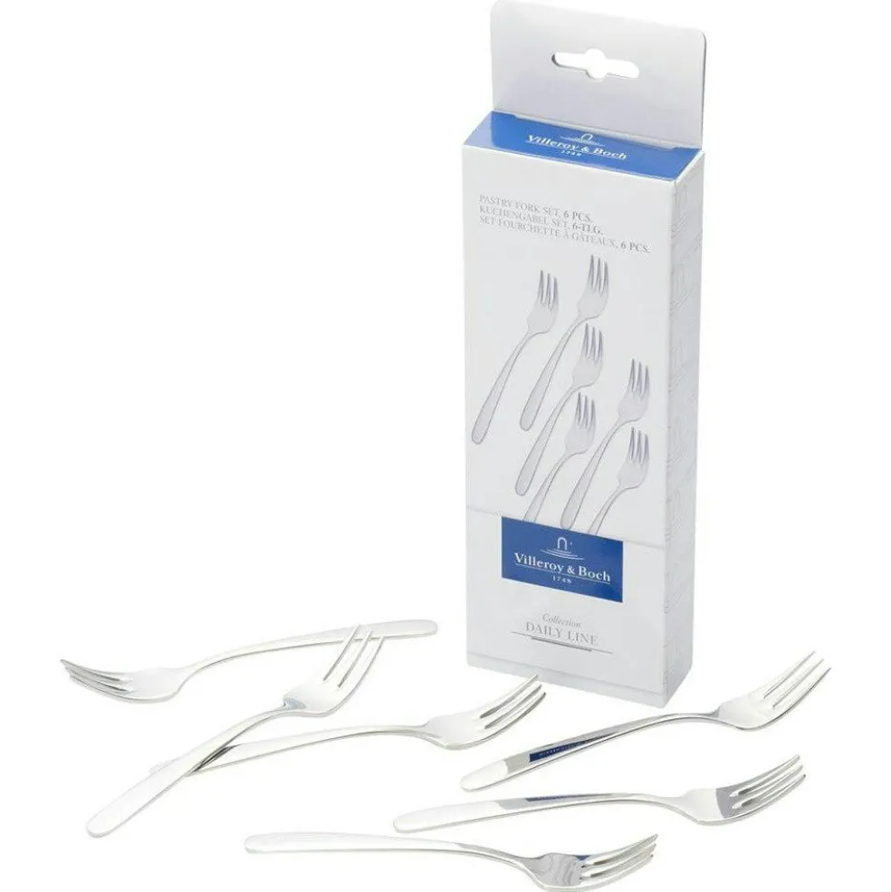 Daily Line, Dessertgaffel, 6-Pack, 14,7 cm
