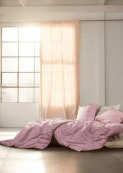 Daisy Bed Set 140x200 + 60x63 cm, White / Light Blue