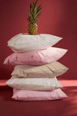 Daisy Bed Set 140x200 + 60x63 cm, White / Light Blue