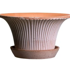 Daisy Pot With Saucer Rosa Ø25 cm