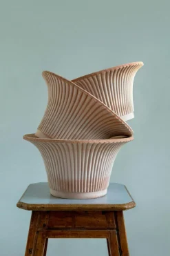 Daisy Pot With Saucer Rosa Ø25 cm