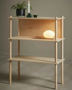 Dew Table Lamp / Wall Lamp, Black Painted Ash